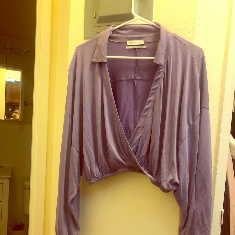 Urban Outfitters Cropped Cross Front Top